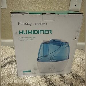 Humidifier Homasy Ultrasonic New In Box
* Damaged box Item is not damaged